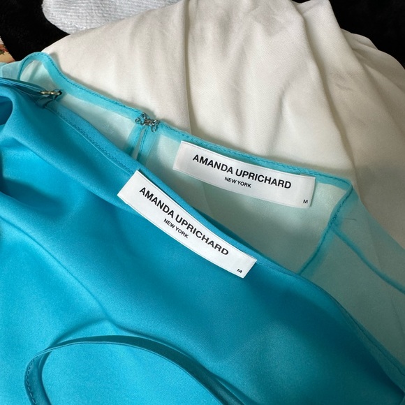 Amanda Uprichard Blue Sheer Smith Top 2 Piece Set - Picture 4 of 5